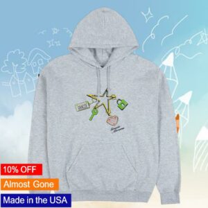 Gracie Abramsstore Merch Shop California License Plate Charm Popup Grey Hoodie