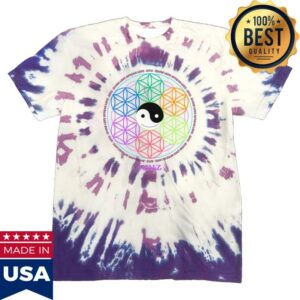 Griz Merch Shop Store Griz Geometric Harmony Amethyst Burst Dye T-Shirt