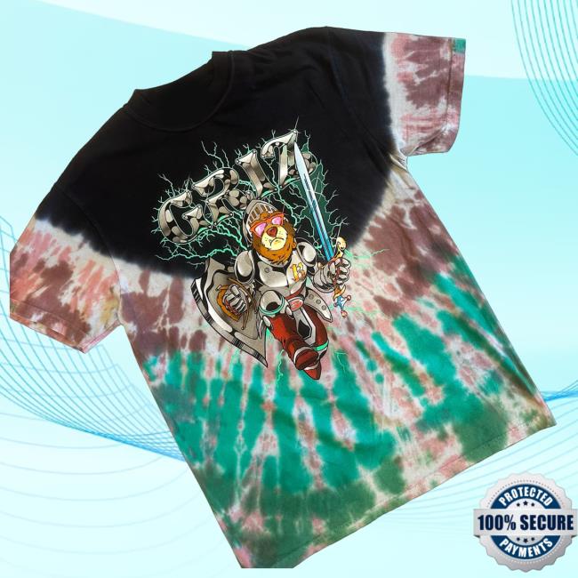 Griz Merch Shop Store Griz Mr. B Armory Knight Tie Dye Shirt 3 Griz Merch Shop Store Griz Mr. B Armory Knight Tie Dye T-Shirt