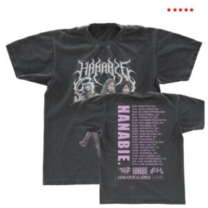 Hanabie Shop Merch Store 2026 Hb Band Tour Tee