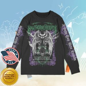 Hawthorne Heights Store Merch Hawthorne Heights - Angel Of Death Long Sleeve Shirt Black