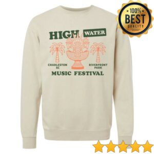 High Water Festival Merch Store Fountain 2025 Pullover Crewneck Sweatshirt
