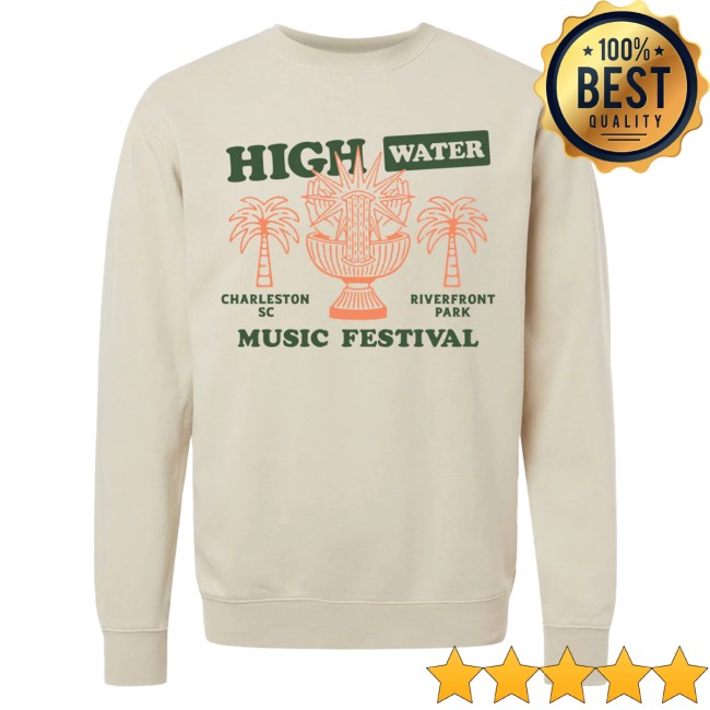 High Water Festival Merch Store Fountain 2025 Pullover Crewneck Sweatshirt