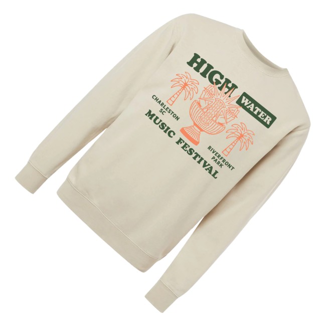 High Water Festival Merch Store Fountain 2025 Pullover Crewneck Sweatshirt