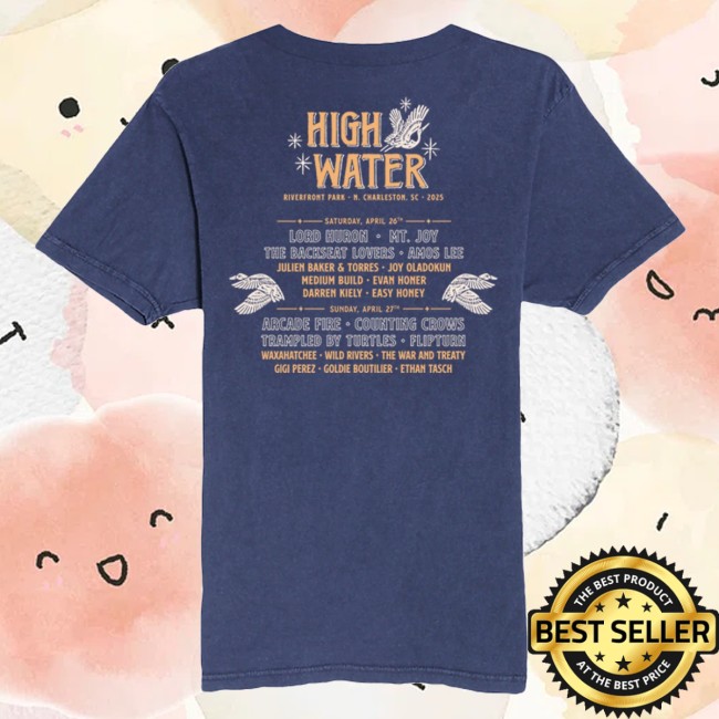 High Water Festival Merch Store Gator Lineup 2025 Tee