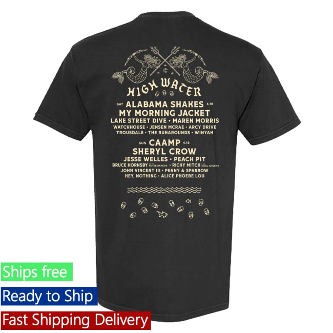 High Water Festival Merch Store Mermaid Lineup 2026 Tee