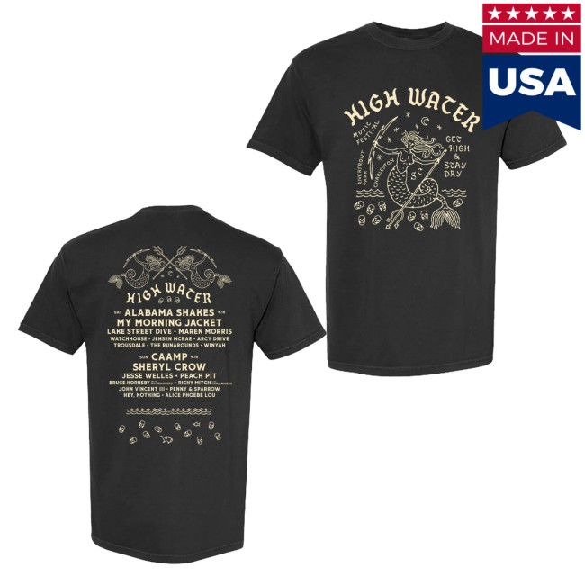 High Water Festival Merch Store Mermaid Lineup 2026 Tee