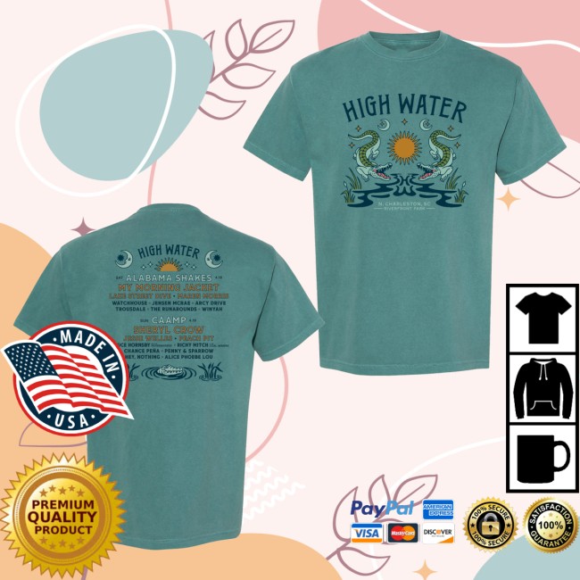 High Water Festival Merch Store Swamp Gator Lineup 2026 Tee