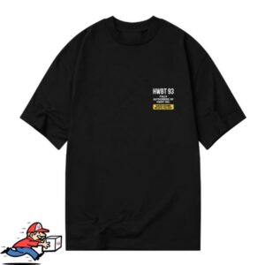 Hwbt Store Merch Hwbt 93 Oversized Shirt Black