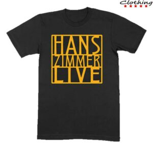Hzlive Store Merch Shop Gold Logo Black T-Shirt