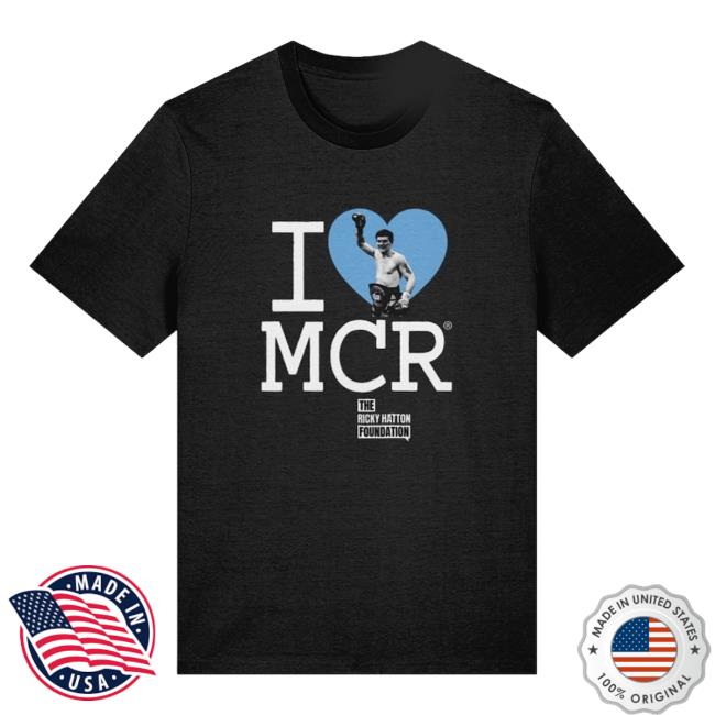 I Love Manchester Store Merch Shop I Love Ricky Hatton Shirt