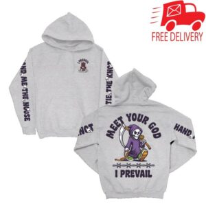 I Prevail Store Merch Meet Your Reaper Pullover Hoodie (Grey Heather)