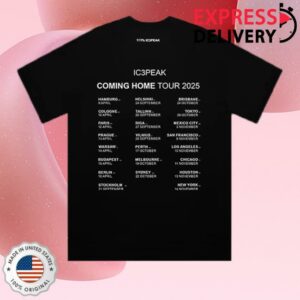 Ic3peak Store Merch Coming Home Tour Shirt