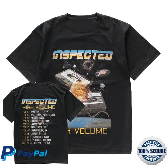 Inspected Merch Shop Store Tour Tee Vintage Black
