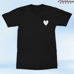 John Lennon Merch Store Heart T-Shirt Black