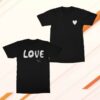 John Lennon Merch Store Heart T-Shirt Black