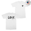 John Lennon Merch Store Heart T-Shirt White