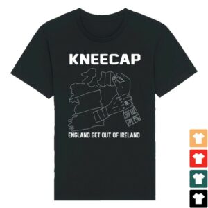 Kneecap Merch England Get Out Of Ireland Tee Black
