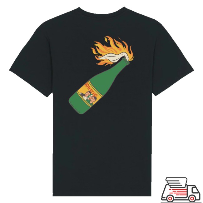 Kneecap Merch Flaming Buckfast Tee Black 4 Kneecap Merch Flaming Buckfast Tee Black