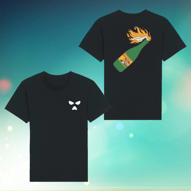 Kneecap Merch Flaming Buckfast Tee Black 5 Kneecap Merch Flaming Buckfast Tee Black