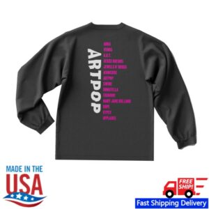 Lady Gaga Store Merch Artpop Tracklist Longsleeve Shirt