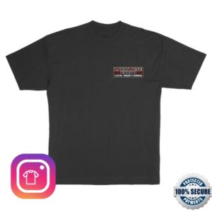 Larry June Merch Store Until Night Comes Postage T-Shirt Black