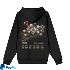 Lewis Capaldi Store Merch North America '26 Floral Hoodie