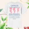Lewis Capaldi Store Merch North America '26 White Floral Shirt