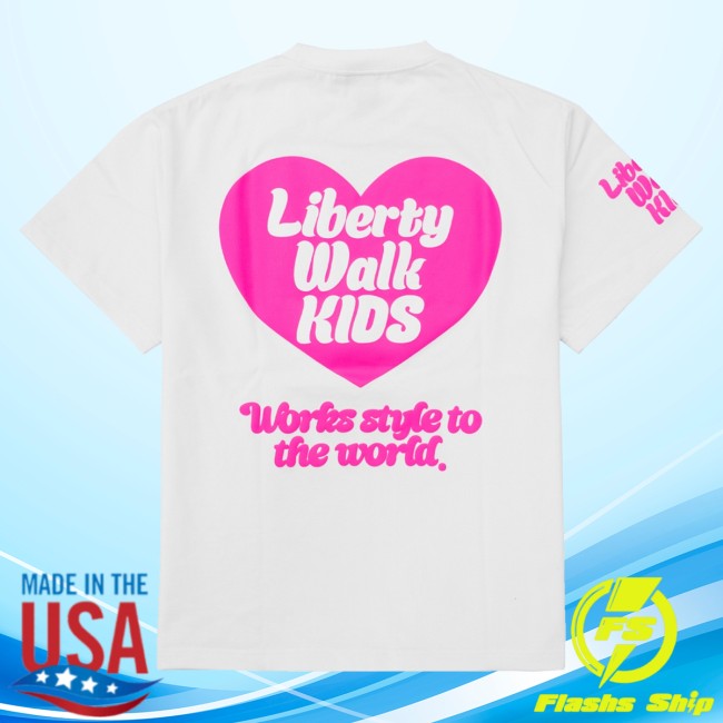 Liberty Walk Merch Lb Heart Logo Tee White
