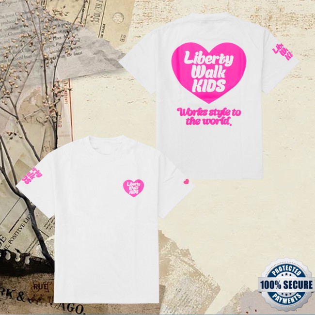Liberty Walk Merch Lb Heart Logo Tee White