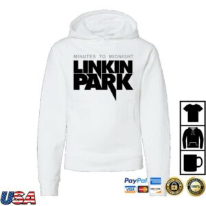 Linkin Park Store Merch Mtm Logo Youth White Hoodie