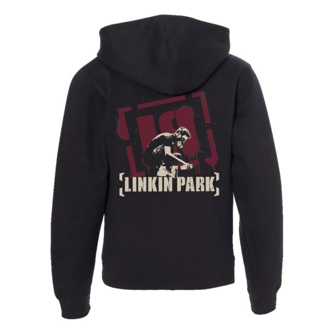 Linkin Park Store Merch Vintage Meteora Spray Youth Black Zip Hoodie 4 Linkin Park Store Merch Vintage Meteora Spray Youth Black Zip Hoodie