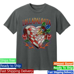 Lollapalooza Store Merch Dartboard Lineup Tee