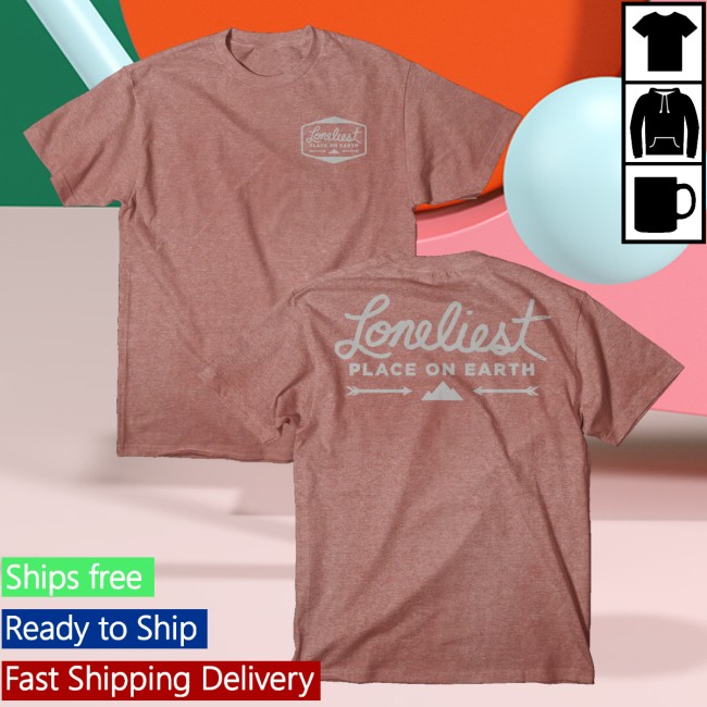 Loneliest Place On Earth Merch Store Loneliest Place On Earth Arrow Heather Clay Shirt