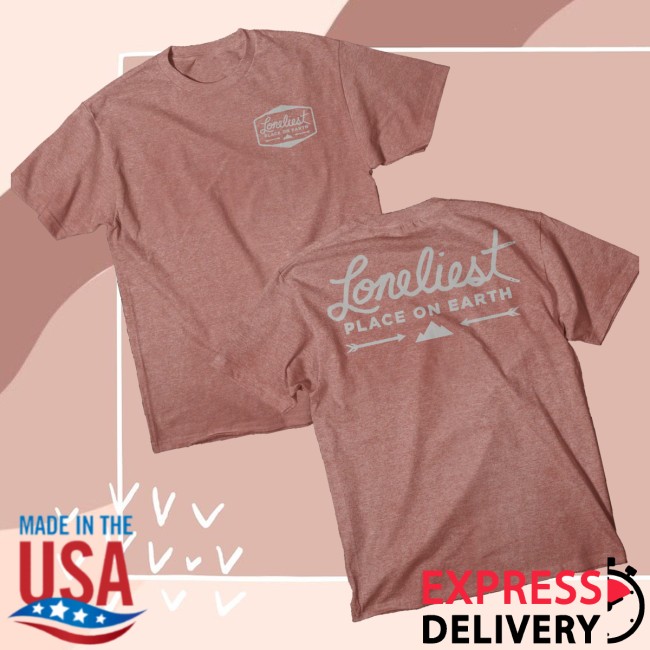 Loneliest Place On Earth Merch Store Loneliest Place On Earth Arrow Heather Clay Shirt