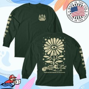 Loneliest Place On Earth Merch Store The Wonder Years Skeleton Flower Long Sleeve