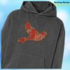 Luke Grimes Music Merch Shop Red Bird Pigment Black Hoodie