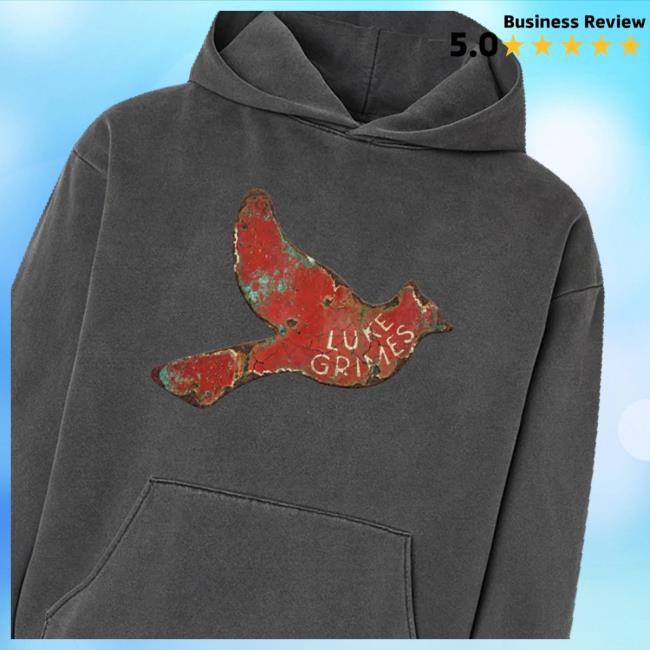 Luke Grimes Music Merch Shop Red Bird Pigment Hoodie