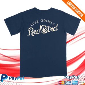 Luke Grimes Store Merch Red Bird Shirt Navy