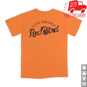 Luke Grimes Store Merch Red Bird Shirt Orange