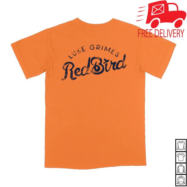 Luke Grimes Store Merch Red Bird Shirt Orange