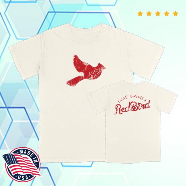 Luke Grimes Store Merch Red Bird Shirt Sand