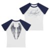 Madison Beer Merch Store Locket Angel Wings Raglan Baby Tee