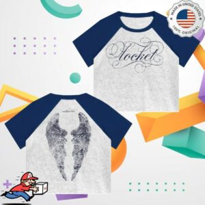 kenny Madison Beer Merch Store Locket Angel Wings Raglan Tee0