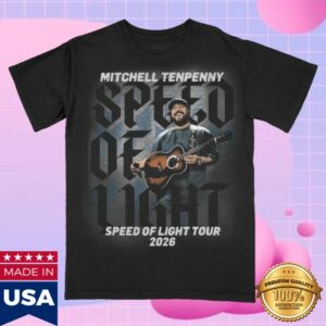 Mitchell Tenpenny Merch Store Speed Of Light 2026 Tour Tee