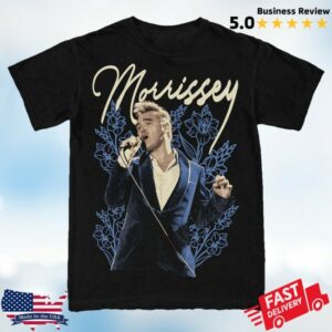 Morrissey Store Merch Floral Tee Black