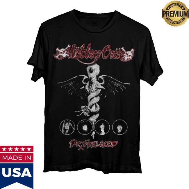 Motley Crue Store Merch 45Th Anniversary Dr. Feelgood Photo Shirt