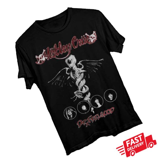 Motley Crue Store Merch 45Th Anniversary Dr. Feelgood Photo Shirt
