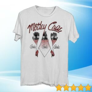 Motley Crue Store Merch 45Th Anniversary Girls, Girls, Girls Shirt
