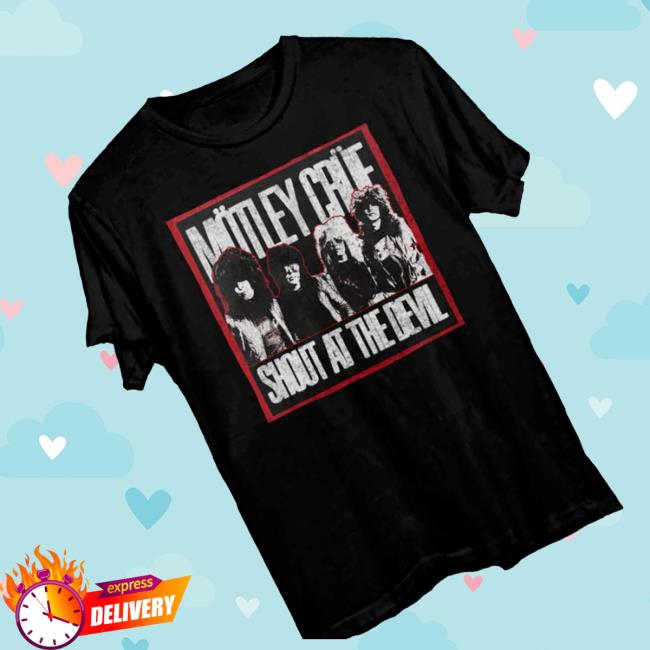 Motley Crue Store Merch 45Th Anniversary Shout At The Devil Shirt